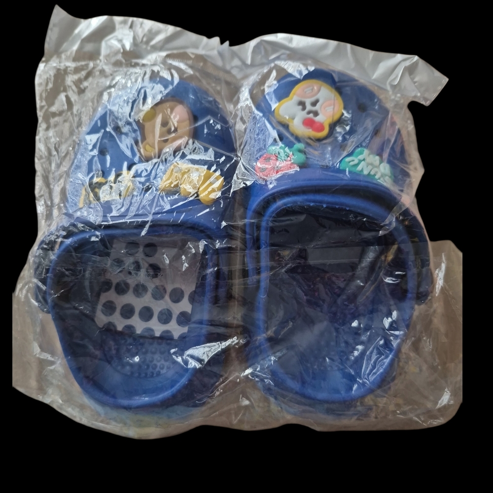 BAMBOO Kids Blue Cartoon Clog Sandals